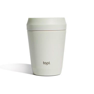 Logotrade promotional item picture of: Topl Recycled Steel To Go Tumbler Patented 360 Lid 235ml
