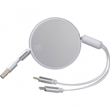 Logo trade promotional item photo of: Charging cable made from recycled aluminum Ostend