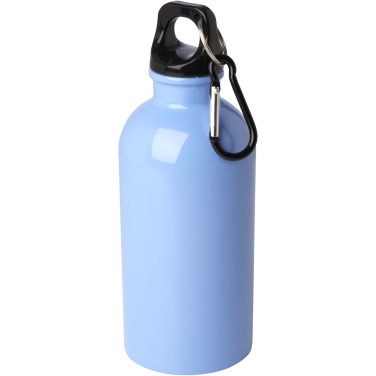 Logo trade corporate gift photo of: Oregon 400 ml RCS certified single wall stainless steel water bottle with carabiner