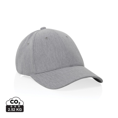 Logotrade promotional gift image of: Milo AWARE™ recycled heather 6 panel cap 200gr