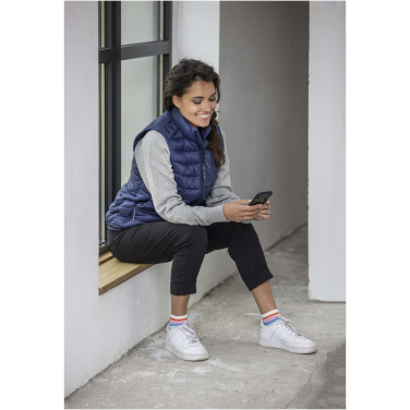 Logo trade promotional gifts image of: Pallas women's GRS recycled insulated bodywarmer