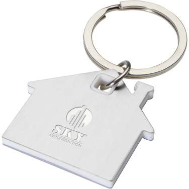 Logotrade promotional product picture of: Nook house-shaped keychain