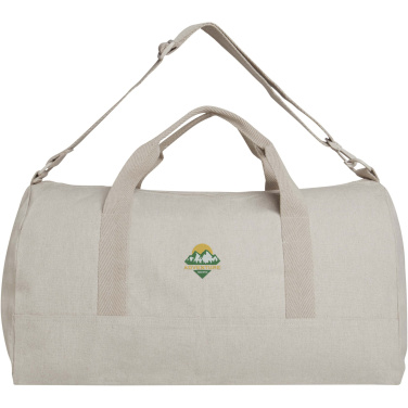 Logotrade promotional product picture of: Porter 500 g/m² Aware™ recycled duffel bag 50L