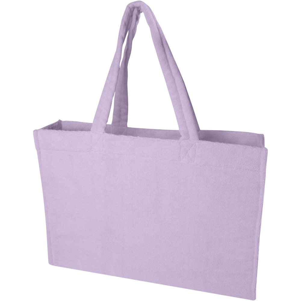 Logotrade business gift image of: Siam GRS recycled terry beach tote bag 13L