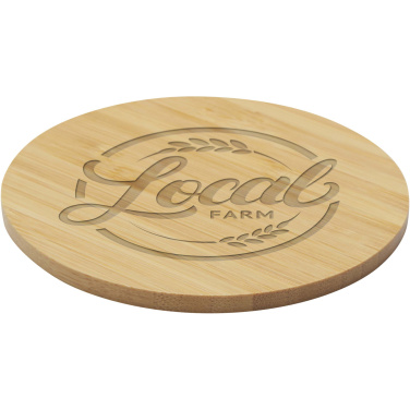 Logo trade promotional gifts image of: Cha bamboo coaster
