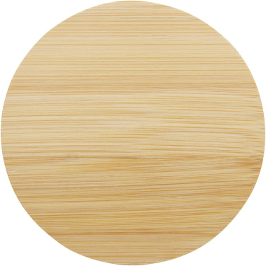 Logotrade promotional giveaway image of: Lenora 250 ml glass cup with bamboo lid
