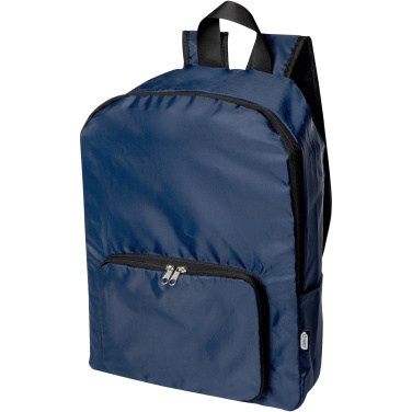 Logotrade advertising product picture of: EcoFold RPET foldable backpack 15L