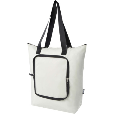 Logo trade promotional giveaways picture of: EcoFold RPET foldable tote cooler bag 15L