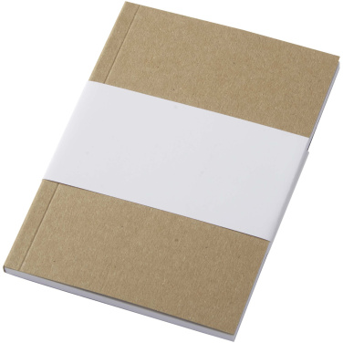 Logotrade promotional giveaway image of: Novella Austen A6 recycled soft cover kraft notebook - 50 sheets