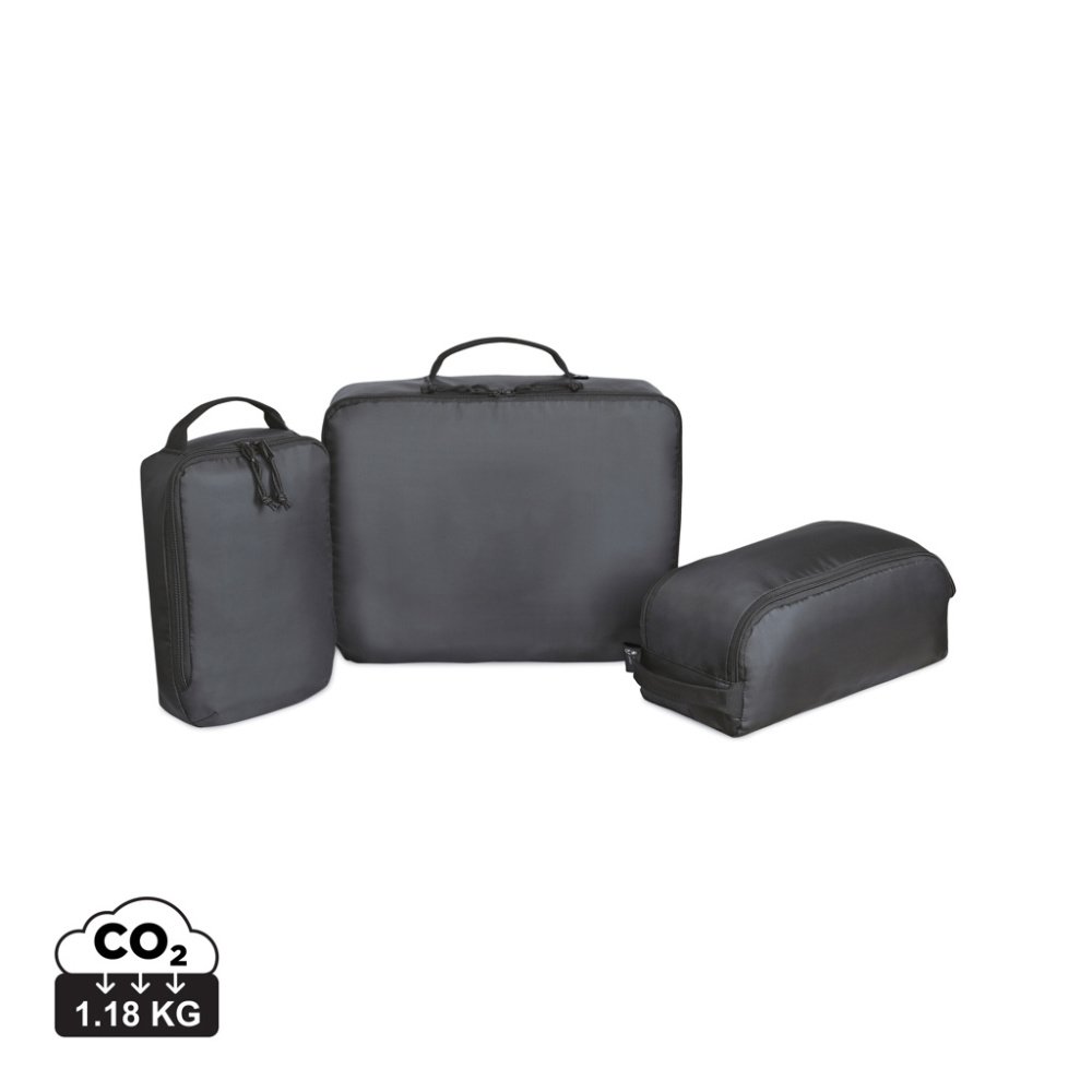 Logotrade promotional merchandise image of: Renew AWARE™ rPET 3 Piece Packing Cube Set
