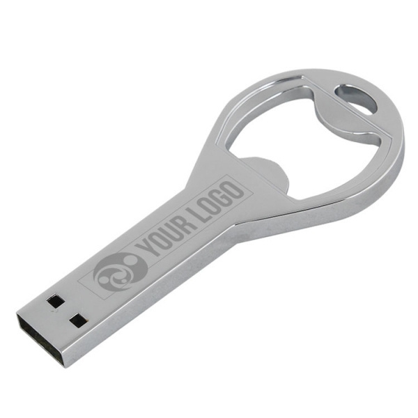 Logo trade business gifts image of: Metal USB stick