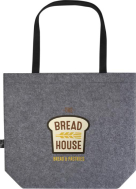 Logo trade advertising products picture of: Felta GRS recycled felt gusset tote bag 20L