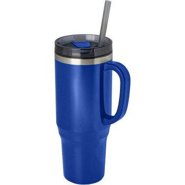 Logo trade promotional product photo of: Melbourne 1200 ml RCS certified insulated tumbler with straw