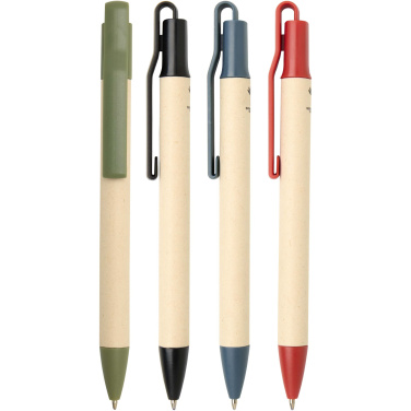 Logotrade advertising product picture of: Liliana sugarcane paper ballpoint pen (blue ink)