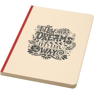 Logotrade promotional product image of: Liliana A5 sugarcane and RPET soft cover notebook