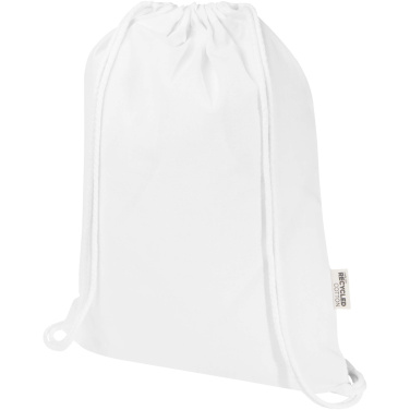 Logo trade promotional items picture of: Oregon Blend 140 g/m² GRS recycled drawstring bag 5L