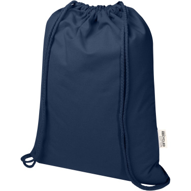 Logotrade business gifts photo of: Oregon Blend 140 g/m² GRS recycled drawstring bag 5L