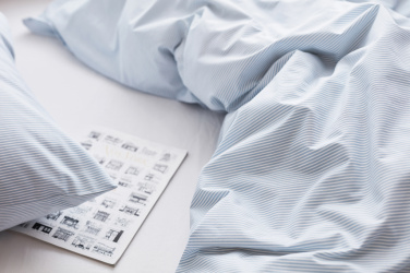 Logo trade promotional merchandise picture of: VINGA Montgomery premium cotton bed linen, 4 pcs set
