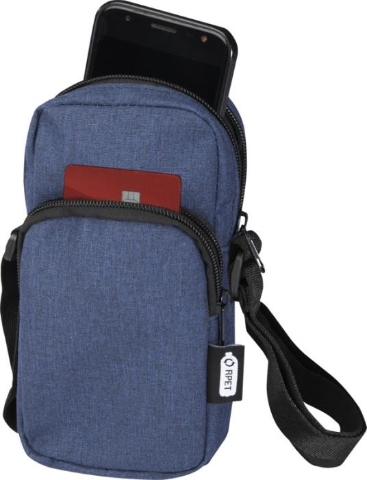 Logo trade promotional giveaways image of: Ross GRS recycled phone pouch