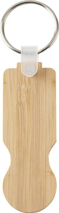 Logotrade corporate gift image of: Ronan bamboo trolley keychain