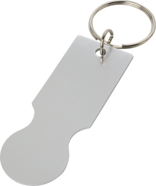 Logotrade promotional merchandise image of: Rhea shopping cart keyring