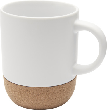 Logotrade corporate gift picture of: Billie 300 ml ceramic mug with cork details and matt finish