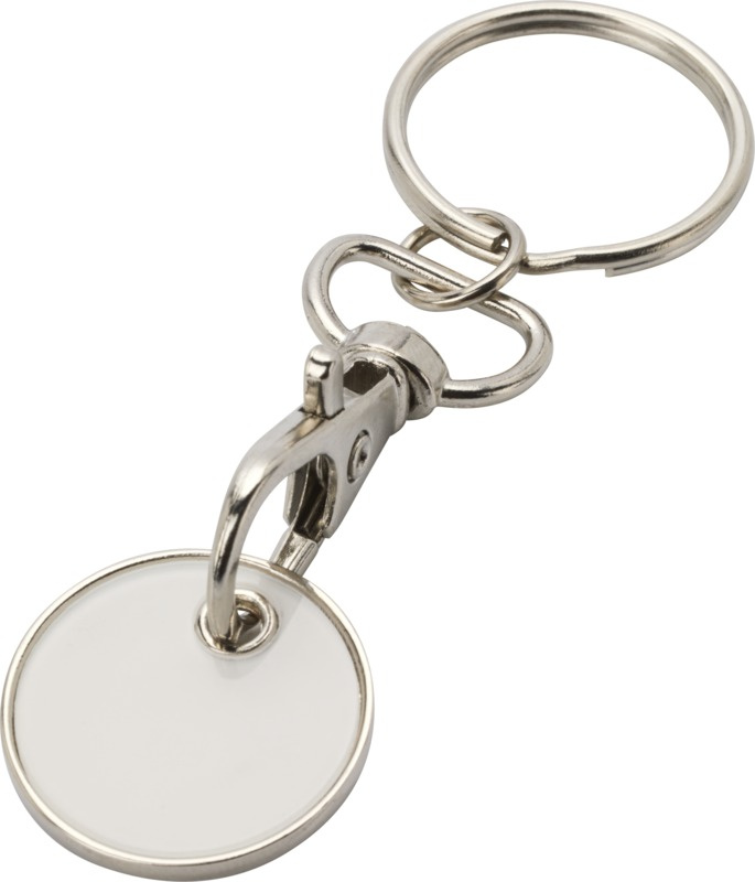 Logotrade corporate gift image of: Rory keyring with trolley coin