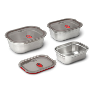 Logo trade promotional giveaways image of: Black+Blum Mealprep Box 3pcs Set Small, Medium, Large