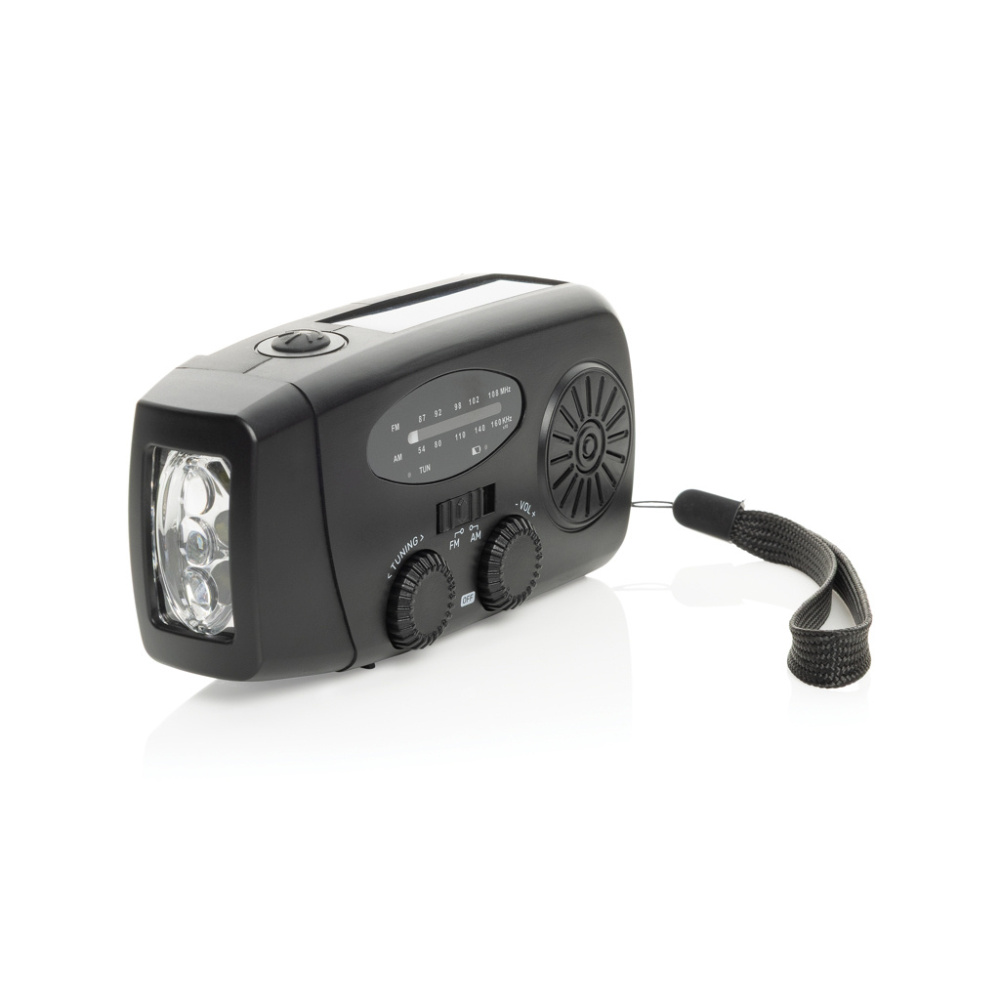 Logotrade promotional gift image of: RescueWave RCS recycled plastic emergency radio