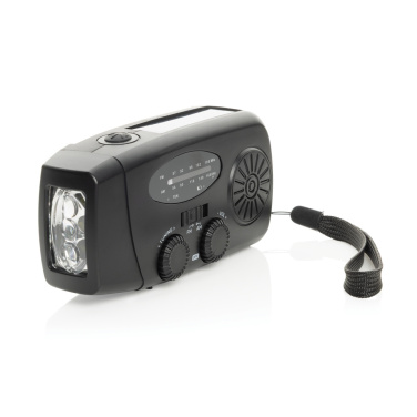 Logo trade promotional merchandise picture of: RescueWave RCS recycled plastic emergency radio