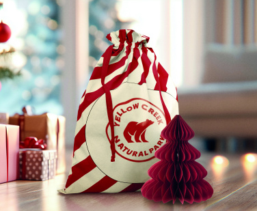 Logo trade advertising products image of: Large Santa cotton bag