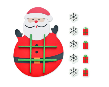 Logo trade corporate gifts picture of: Christmas wooden tic tac toe