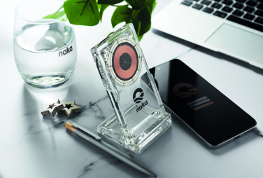 Logo trade promotional items picture of: Acrylic wireless charger 15W