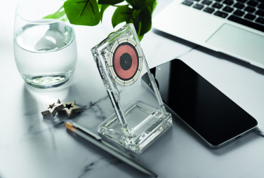 Logo trade promotional gifts image of: Acrylic wireless charger 15W