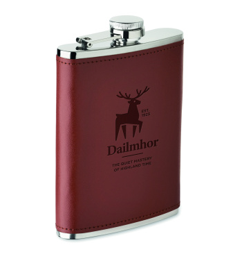 Logotrade advertising products photo of: Slim hip flask 200 ml