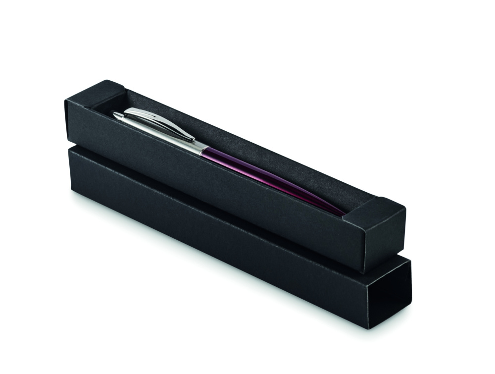 Logo trade corporate gifts picture of: Push button pen in box