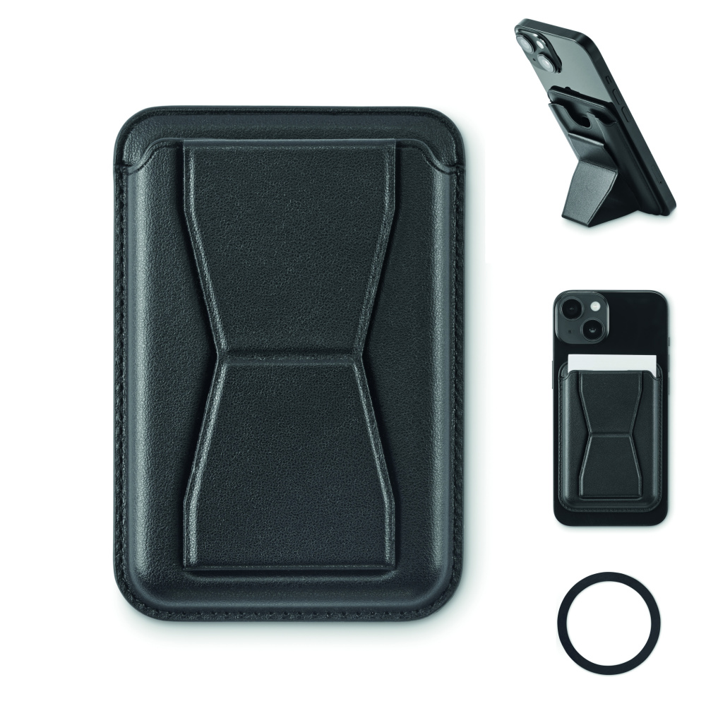 Logotrade business gift image of: Magnetic PU cardholder
