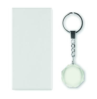 Logo trade promotional giveaways image of: Glass round award key ring