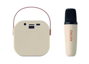 Logo trade corporate gifts image of: Karaoke set speaker