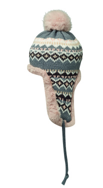 Logo trade promotional merchandise photo of: Knitted beanie with ear flap