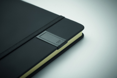 Logo trade promotional gift photo of: A5 notebook w/ integrated USB