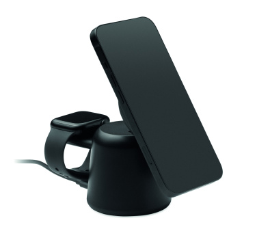 Logotrade promotional products photo of: 3 in 1 wireless charger 15W