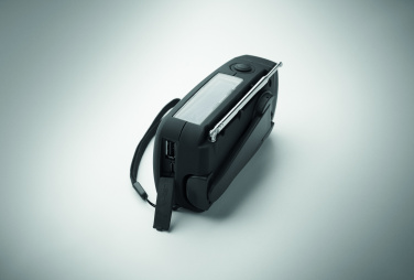 Logo trade corporate gifts picture of: Portable radio SOS with LED torch