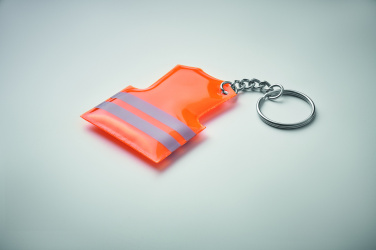 Logotrade advertising product image of: Key ring with reflecting vest Jekabpils