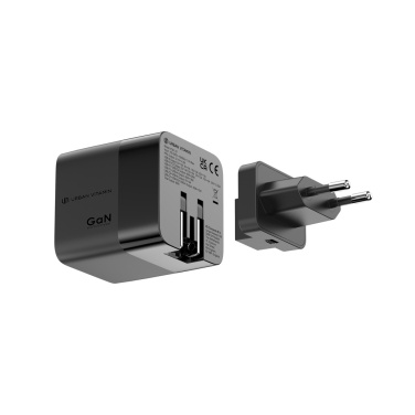 Logo trade promotional products picture of: Urban Vitamin Mendocino 65W GaN charger retractable cable