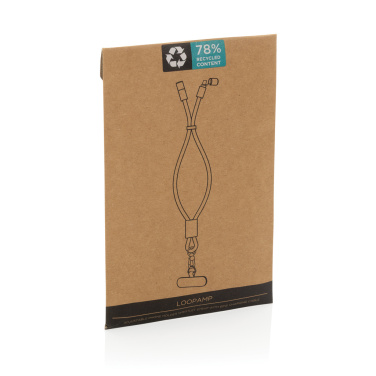 Logo trade promotional giveaways picture of: LoopAmp RCS RPET adjustable phone wrist strap 60W cable