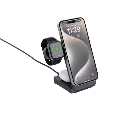 Logotrade promotional merchandise picture of: Urban Vitamin Arcadia RCS rplastic 15W 3in1 magnetic charger