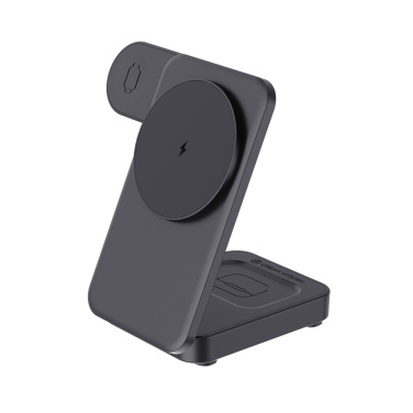 Logo trade promotional giveaways image of: Urban Vitamin Arcadia RCS rplastic 15W 3in1 magnetic charger