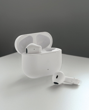 Logotrade promotional giveaway image of: Tunevo RCS recycled plastic wireless earbuds