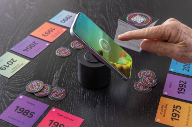 Logo trade business gift photo of: Magpulse RCS recycled plastic 3W speaker w/magnetic holder